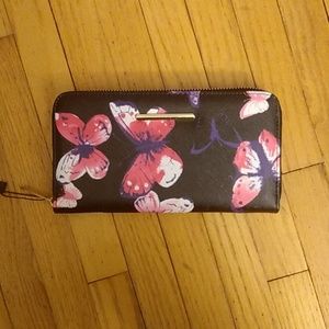 Jolene Couture Black and Purple Butterfly Wallet